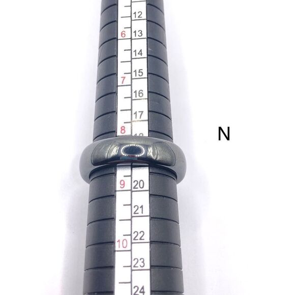 Natural Stone Hematite ring size 8.5 - Picture 4 of 4